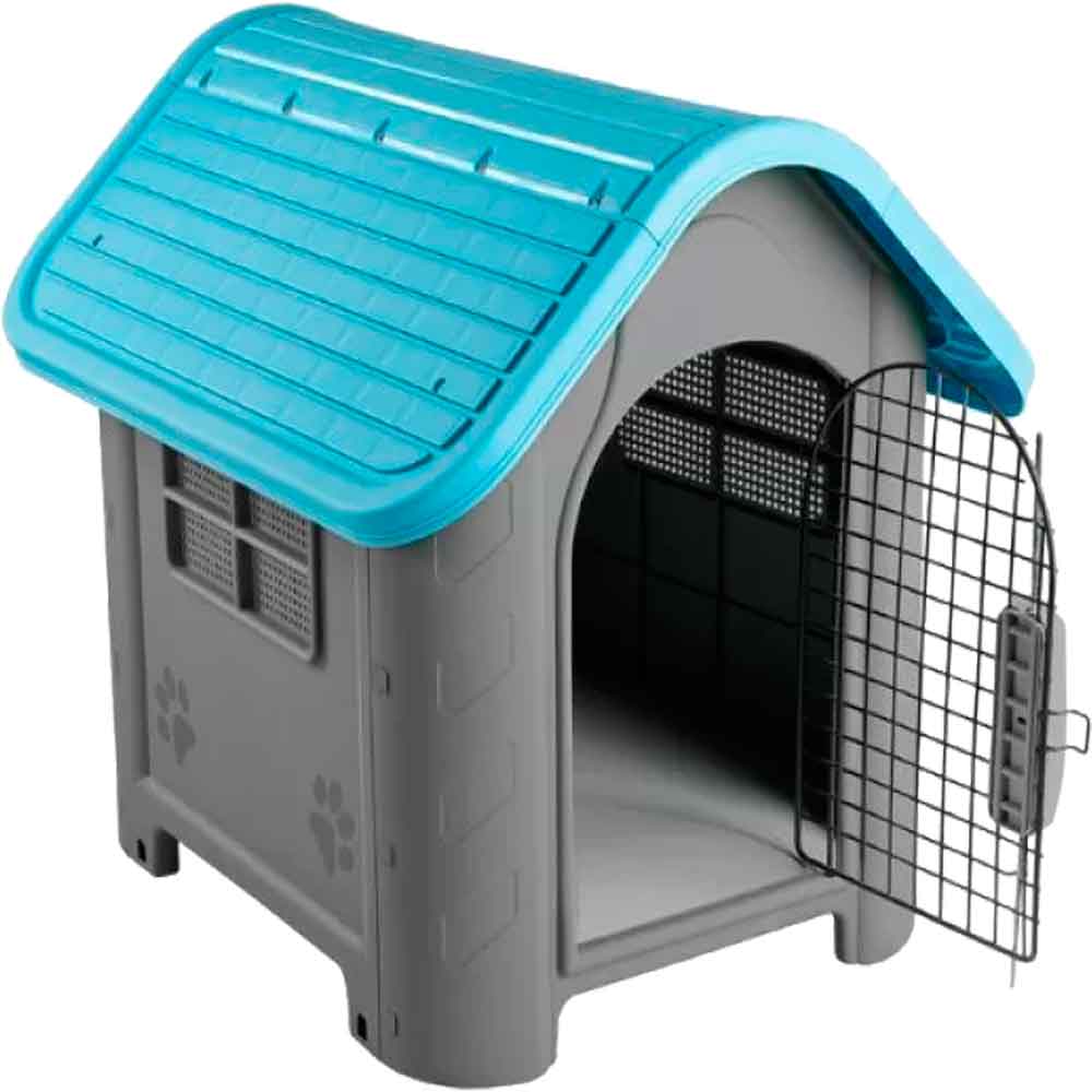 Amazon Petjoy Plastik Köpek Kulübesi Mavi